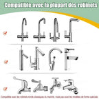 Douchette Flexible Orientable 360° pour Robinet - A