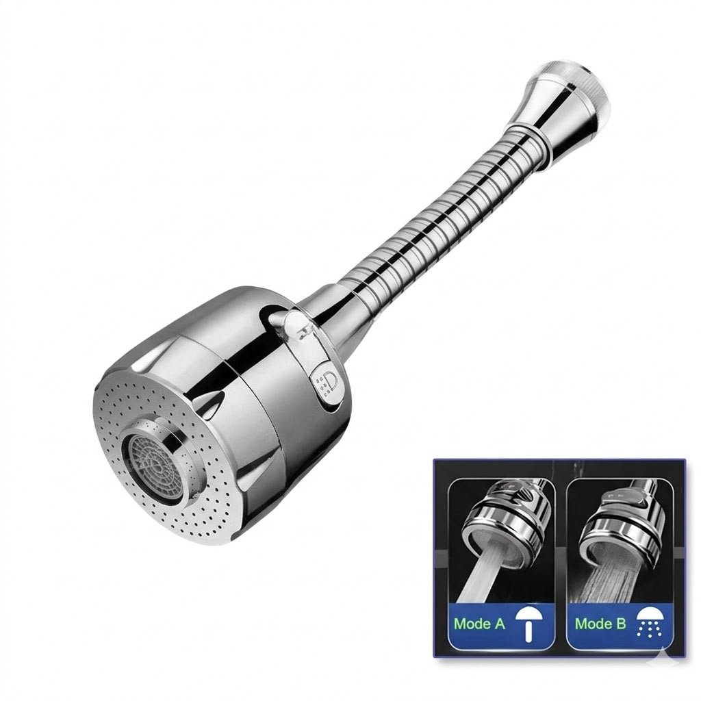 Douchette Flexible Orientable 360° pour Robinet - C