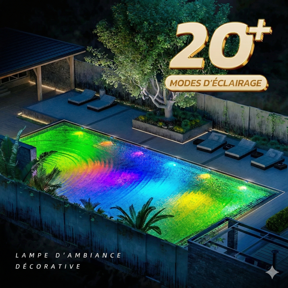 Eclairage Déporté Solaire Piscine -