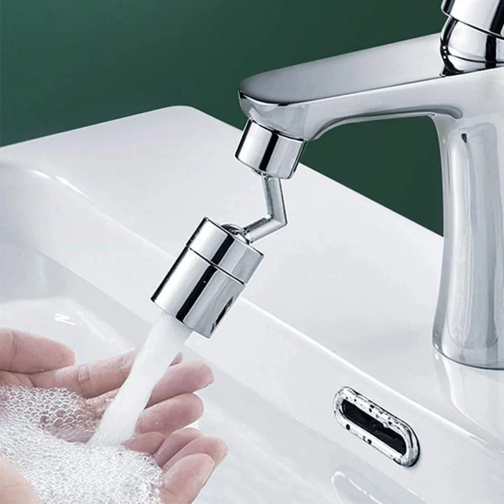 Embout Robinet Universel Rotatif 720° Double Jet - Noir