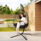 Fauteuil Suspendu Oeuf sur Pied - Noir