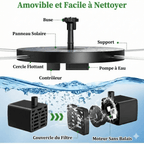 Fontaine Solaire pour Bassin - 130mm 1W