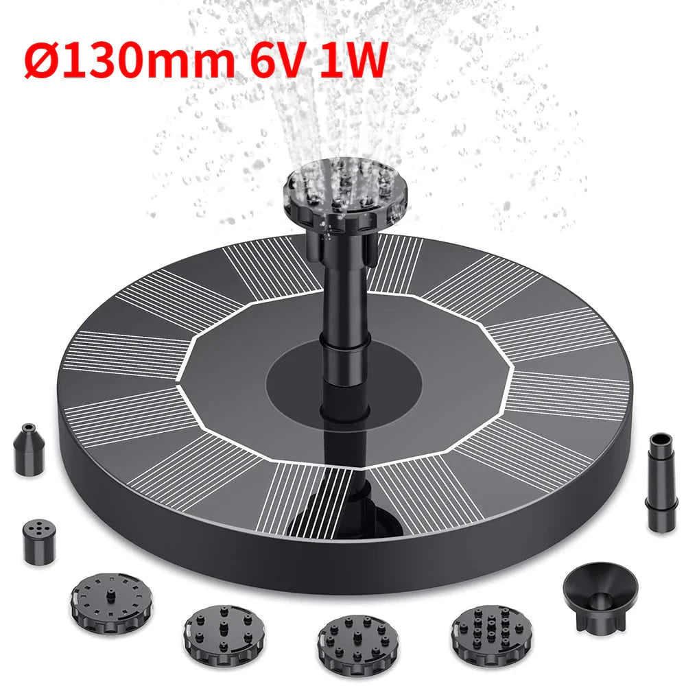 Fontaine Solaire pour Bassin - 130mm 1W