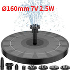 Fontaine Solaire pour Bassin - 160mm 2.5W