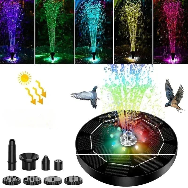 Fontaine Solaire pour Bassin LED 3,5W 18CM Diamètre - 