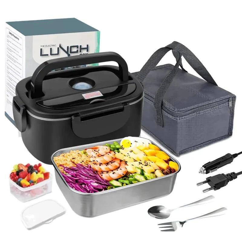 Gamelle Chauffante Électrique - Noir 60W 1.5L