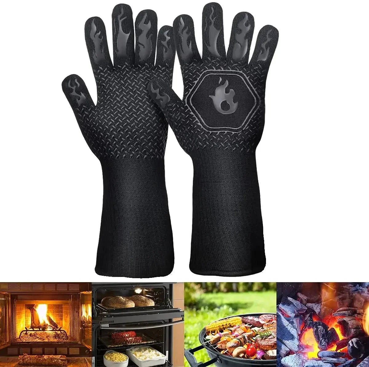 Gant de Protection Barbecue - Noir