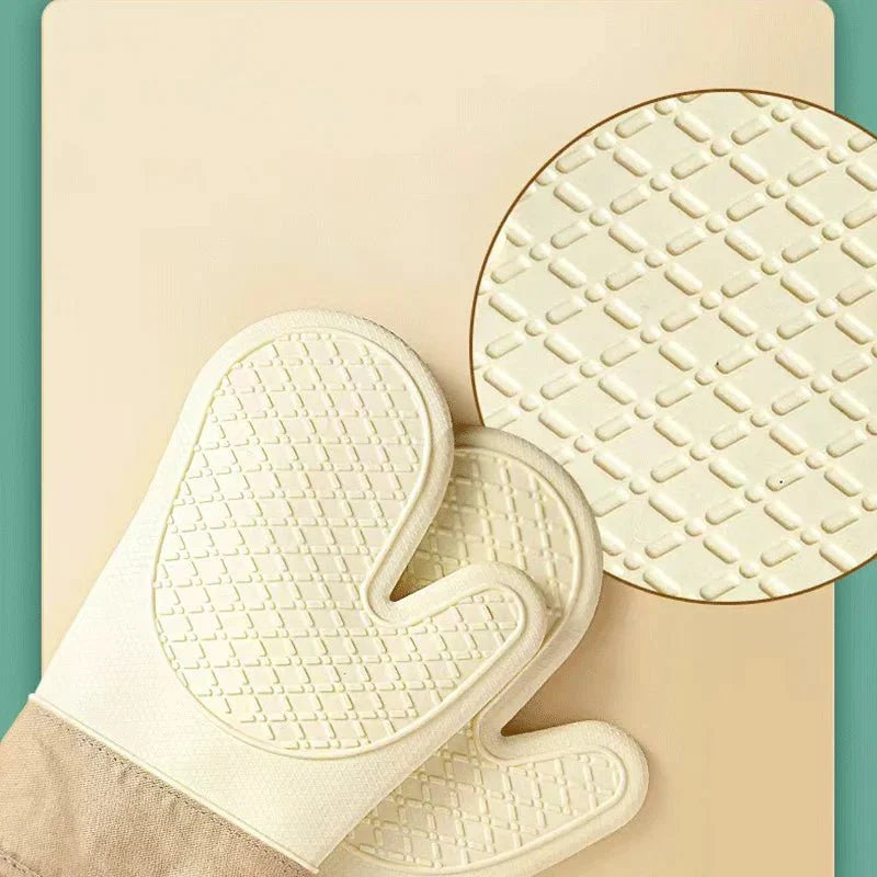 Gants de Cuisine Anti Chaleur Silicone -