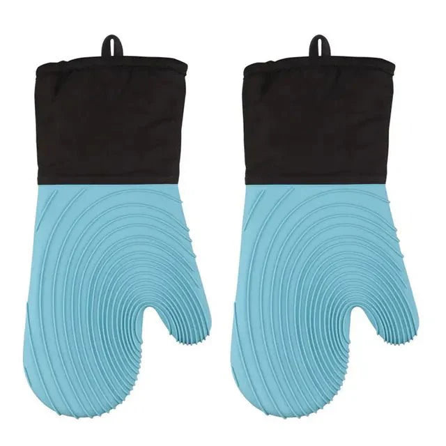 Gants de Cuisine Four Silicone - Bleu