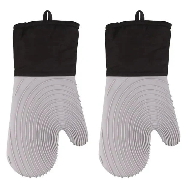 Gants de Cuisine Four Silicone - Gris
