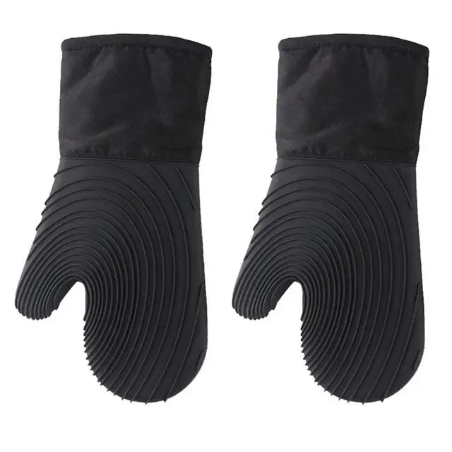 Gants de Cuisine Four Silicone - Noir