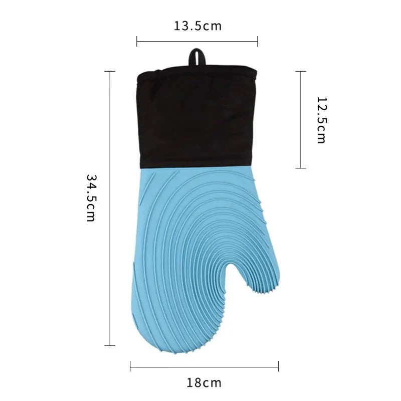 Gants de Cuisine Four Silicone - Noir