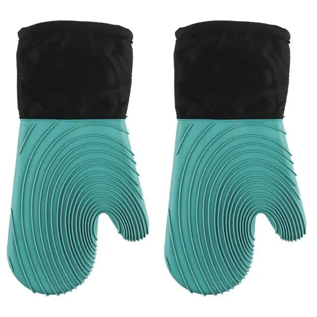 Gants de Cuisine Four Silicone - Vert