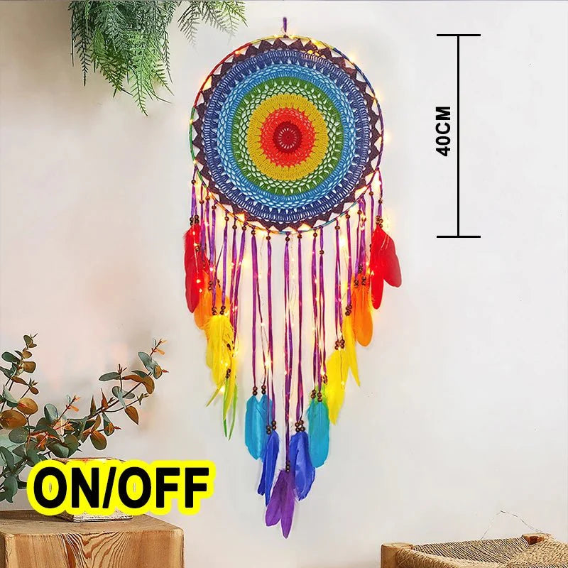 Grand Attrape - rêve Crochet Lumineux - O