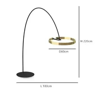 Grand Lampadaire Arc Salon - F
