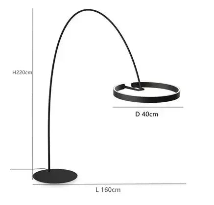 Grand Lampadaire Arc Salon - J