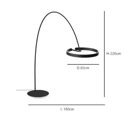Grand Lampadaire Arc Salon - L
