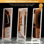 Grand Miroir sur Pied LED 160x50CM -