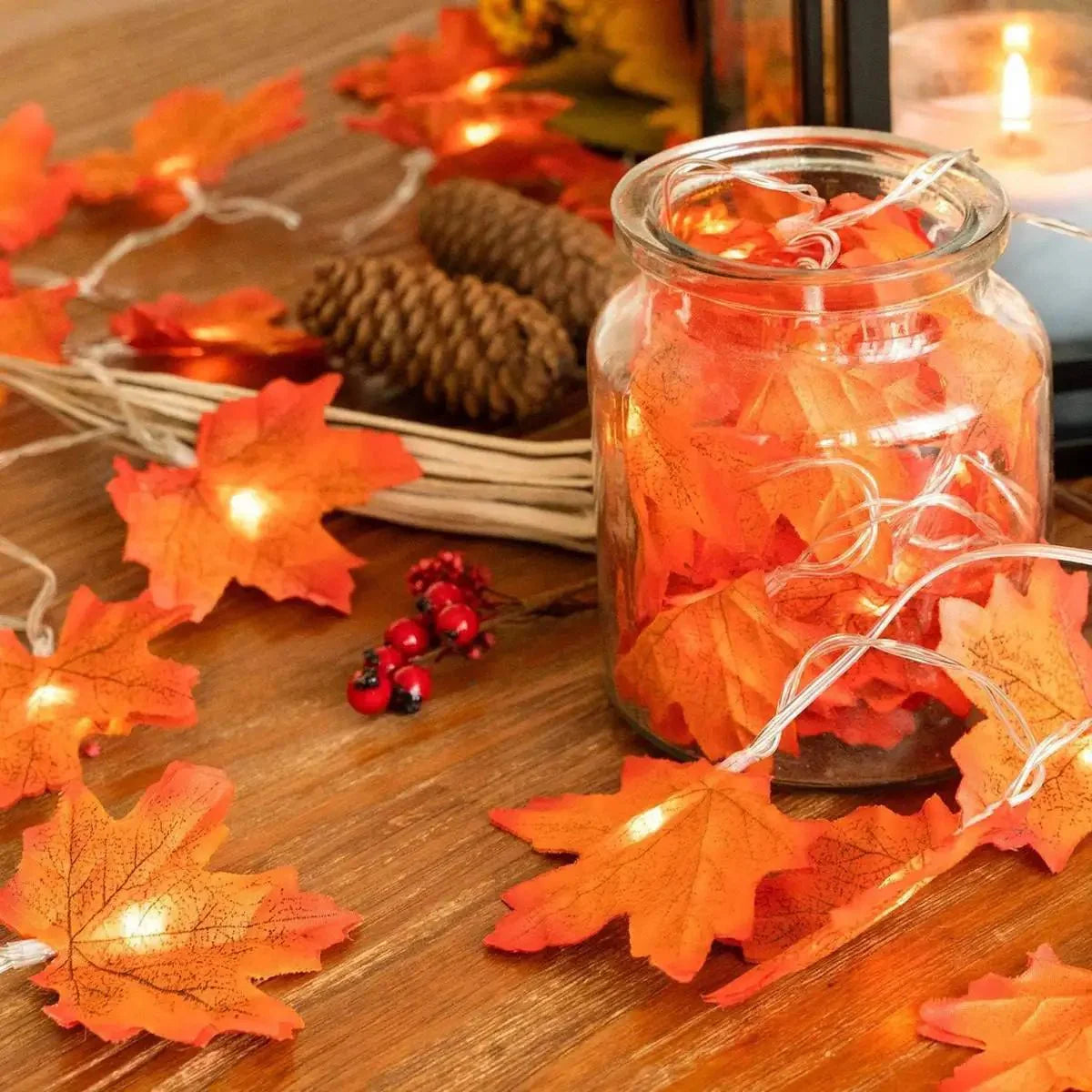 Guirlande LED Feuilles d'Érable - 3m