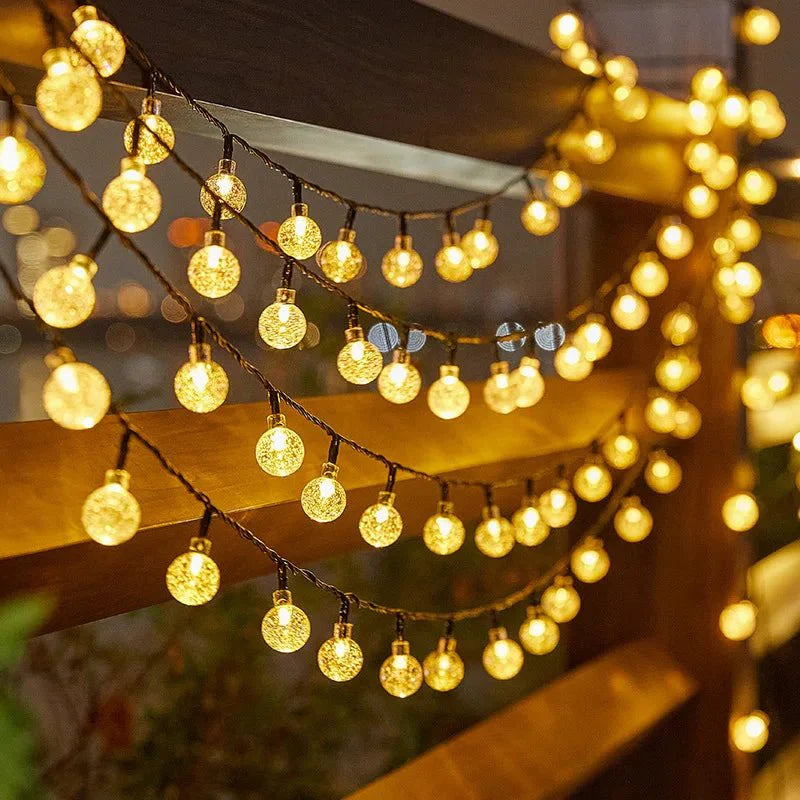 Guirlande LED Guinguette Solaire - blanc chaud