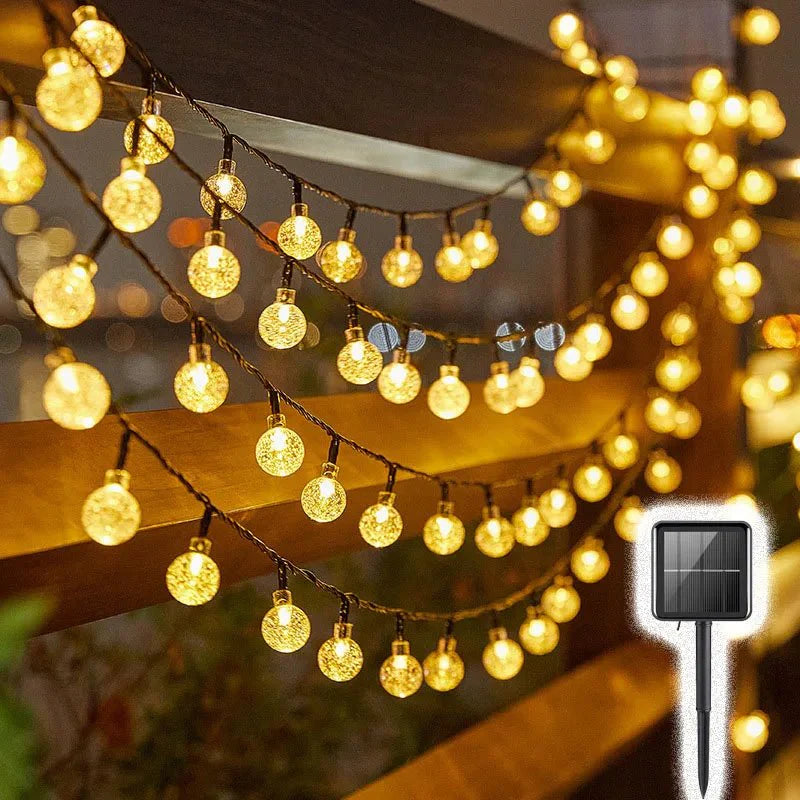 Guirlande LED Guinguette Solaire - blanc chaud
