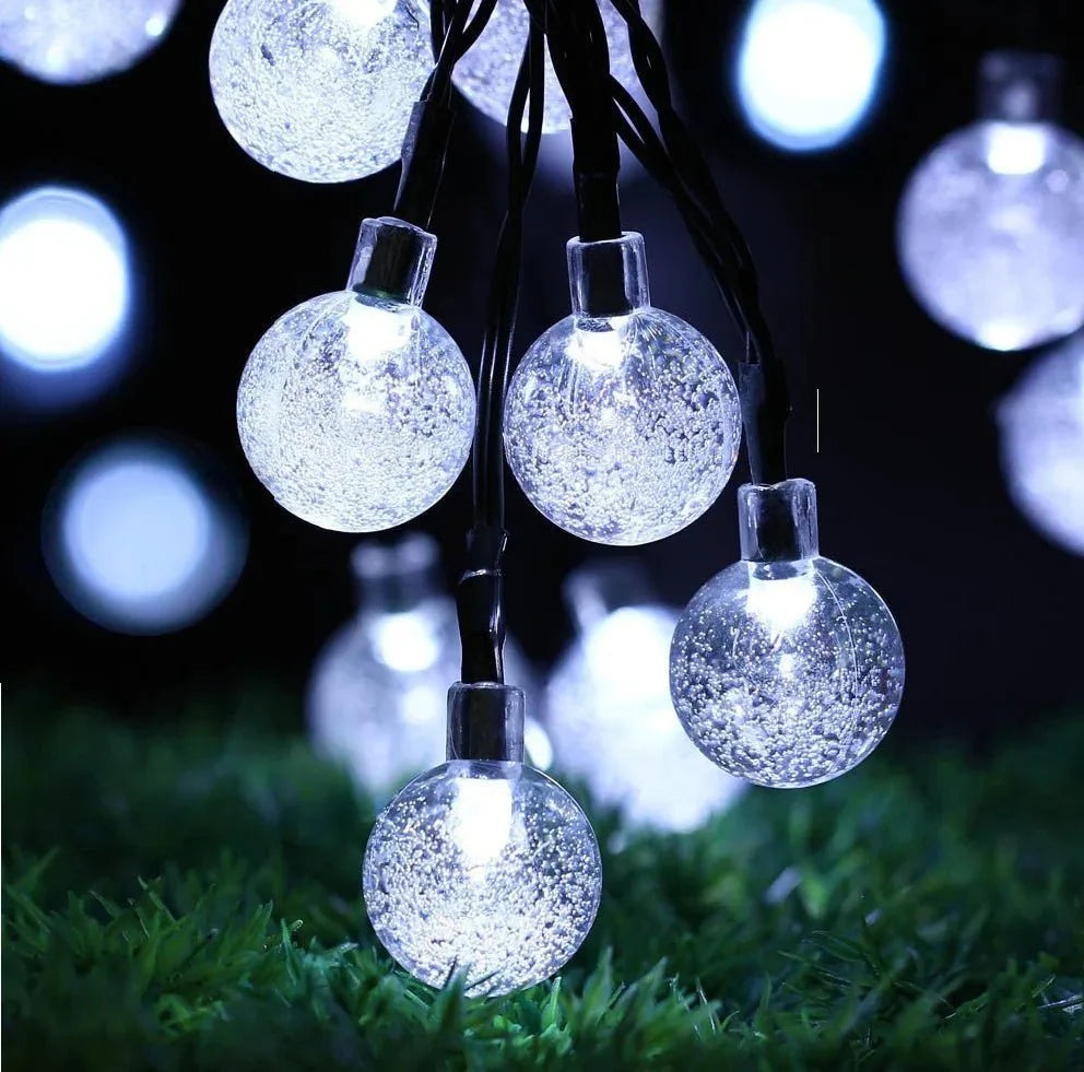 Guirlande LED Guinguette Solaire - Blanc froid