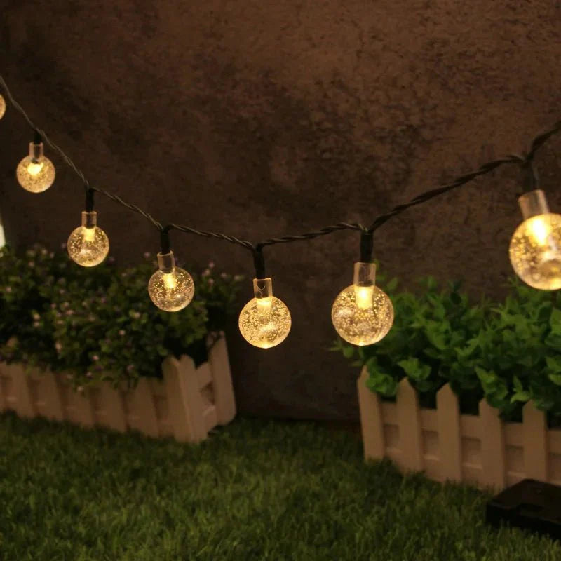 Guirlande LED Guinguette Solaire - Blanc froid