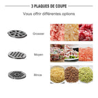 Hachoir a Viande Inox Électrique -
