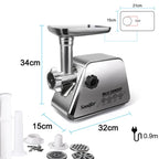 Hachoir a Viande Inox Électrique -