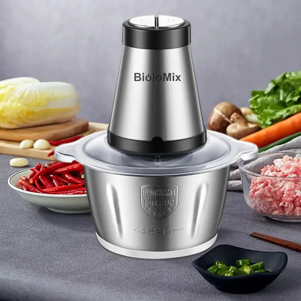 Hachoir Électrique Inox 2L -