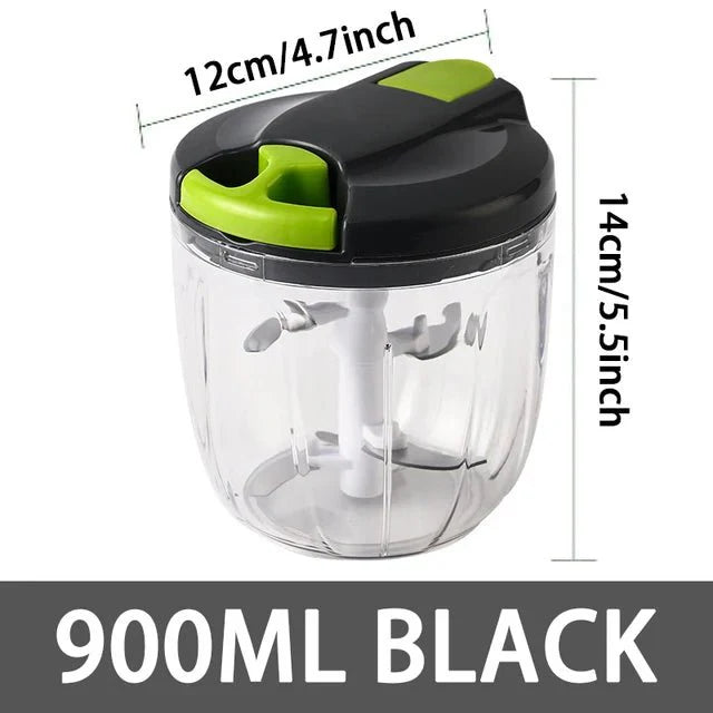 Hachoir Herbes Manuel - 900ML Noir