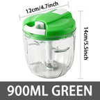Hachoir Herbes Manuel - 900ML Vert