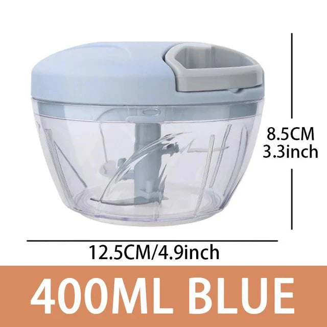 Hachoir Manuel 5 Lames - 400ML Bleu