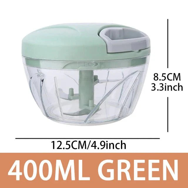 Hachoir Manuel 5 Lames - 400ML Vert