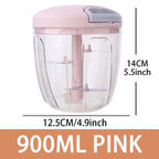 Hachoir Manuel 5 Lames - 900ML Vert