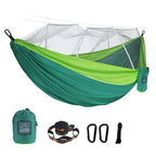 Hamac 2 Places Camping avec Moustiquaire - Vert