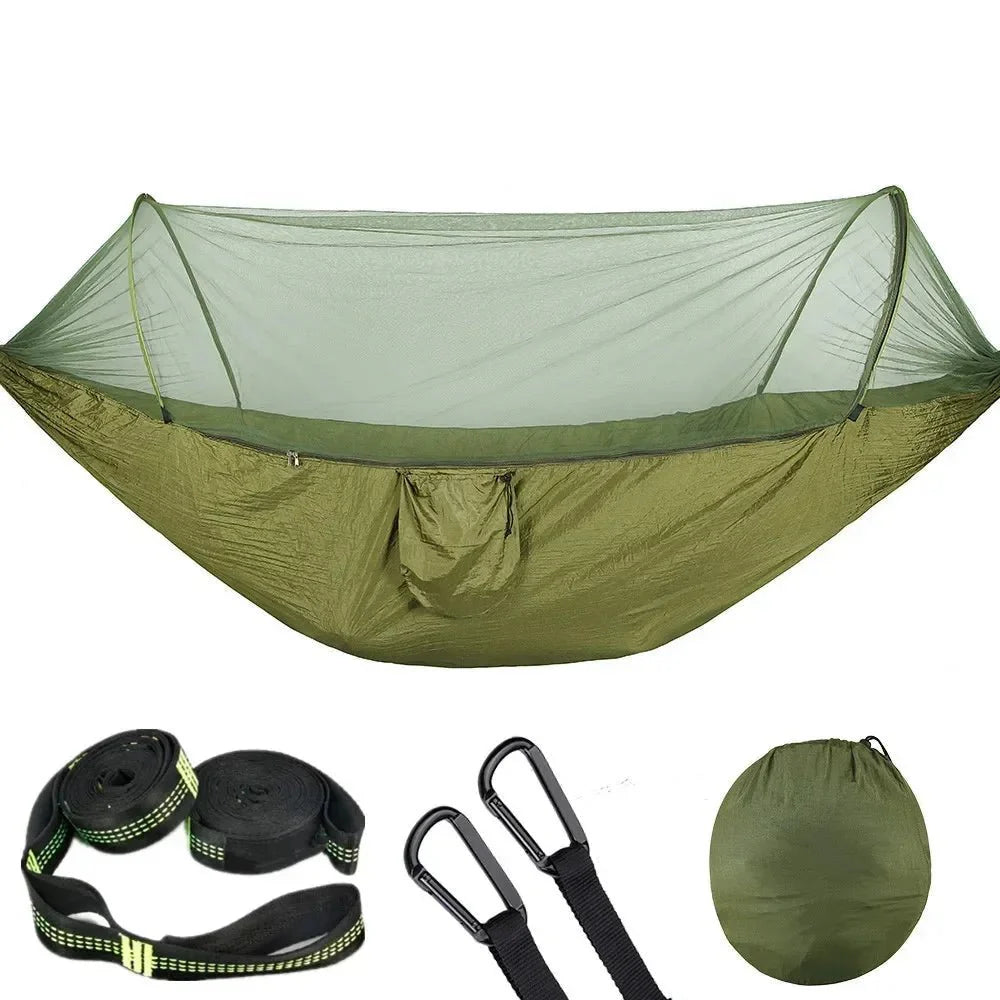 Hamac avec Moustiquaire Intégrée - Khaki