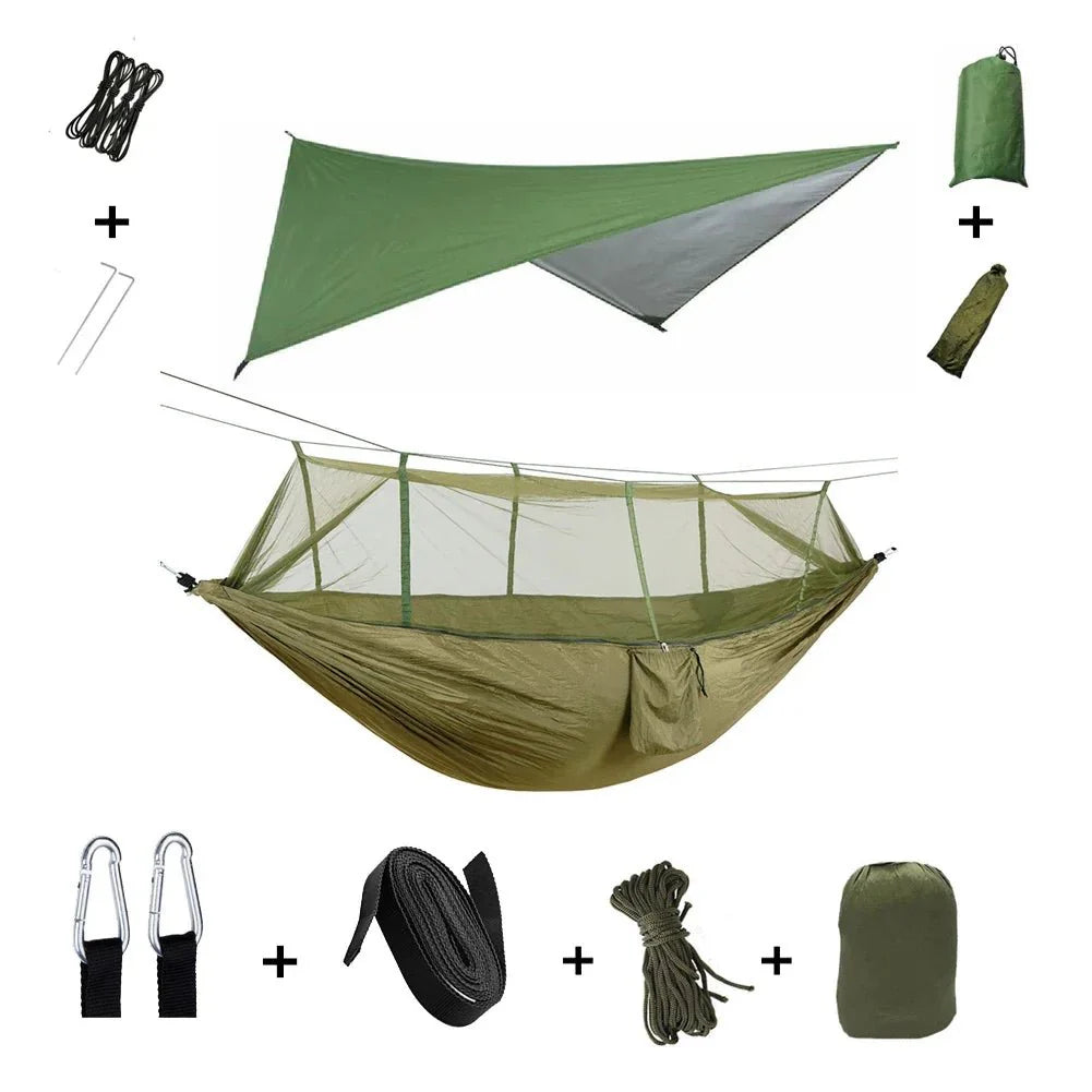 Hamac Bivouac de Camping avec Moustiquaire - A