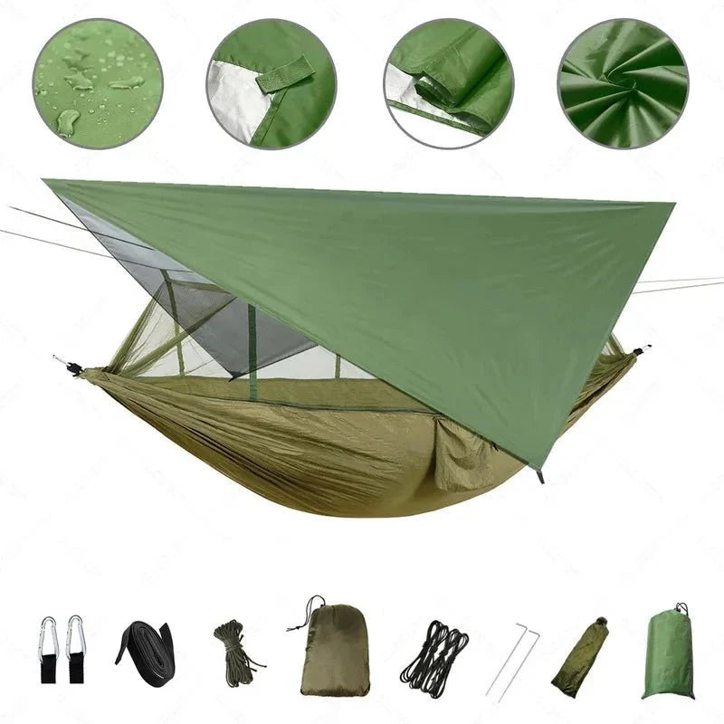 Hamac Bivouac de Camping avec Moustiquaire - A