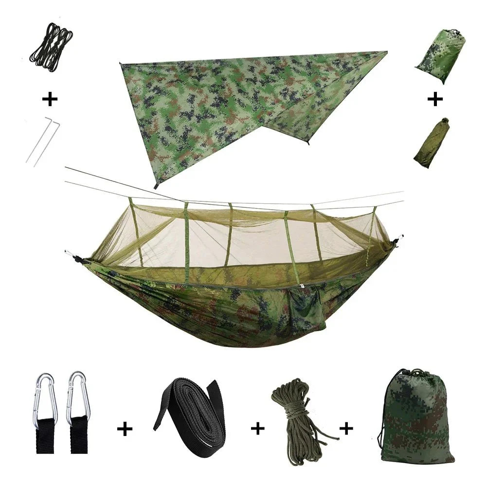 Hamac Bivouac de Camping avec Moustiquaire - C