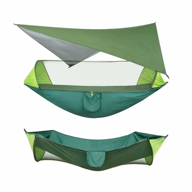 Hamac de Camping avec Bâche de Pluie - F