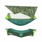 Hamac de Camping avec Bâche de Pluie - J