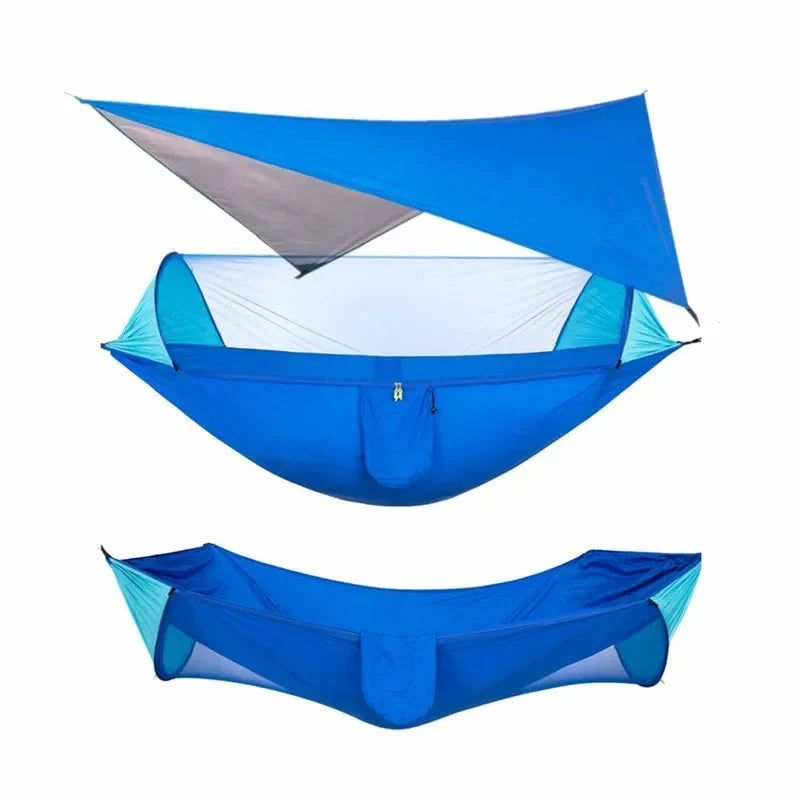 Hamac de Camping avec Bâche de Pluie - P