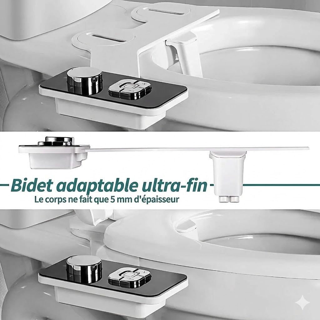 Kit Bidet WC Adaptable Noir -