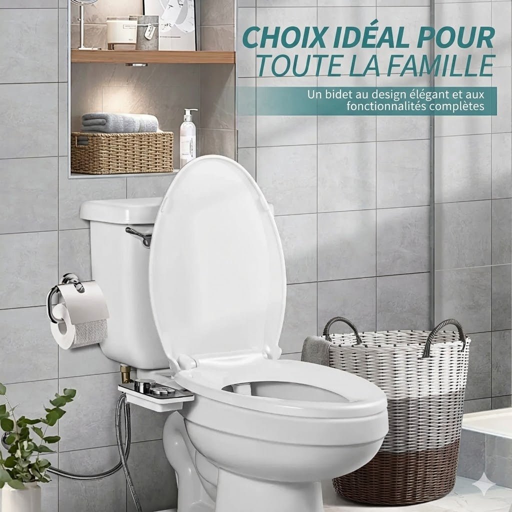 Kit Bidet WC Adaptable Noir -