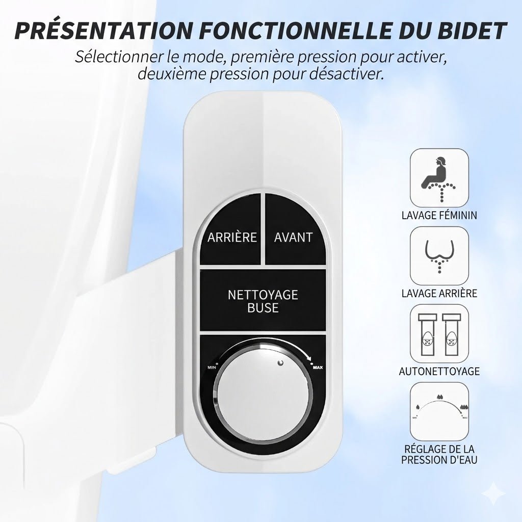 Kit Douchette Intime Auto - Nettoyante WC -