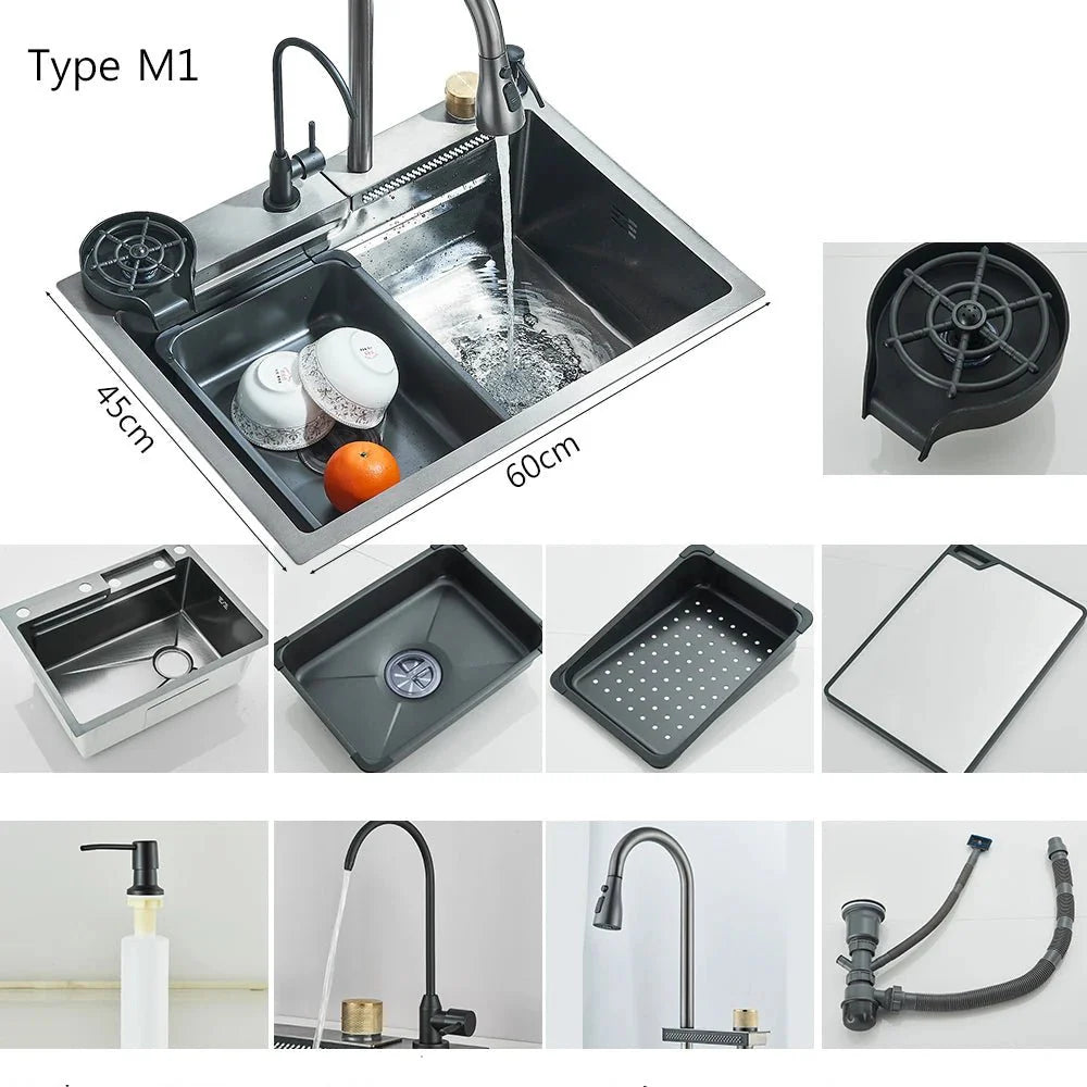 Kit Évier cuisine multifonction - 60X45 M1