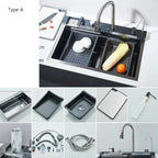 Kit Évier cuisine multifonction - 75X45 A Gris