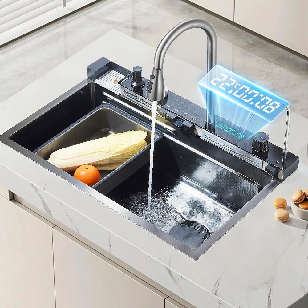 Kit Évier cuisine multifonction - 75X45 A Gris