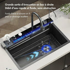 Kit Évier cuisine multifonction - 75X45 A Gris